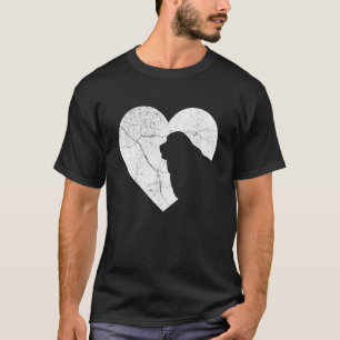 Newfoundland Dog Funny Heart Valentine's Day Dog D T-Shirt