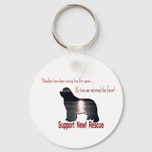 Newfoundland Dog Gifts Key Ring