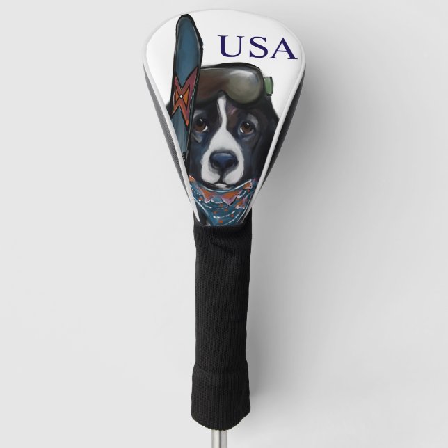 NEWFOUNDLAND DOG  GOLF HEAD COVER (Front)