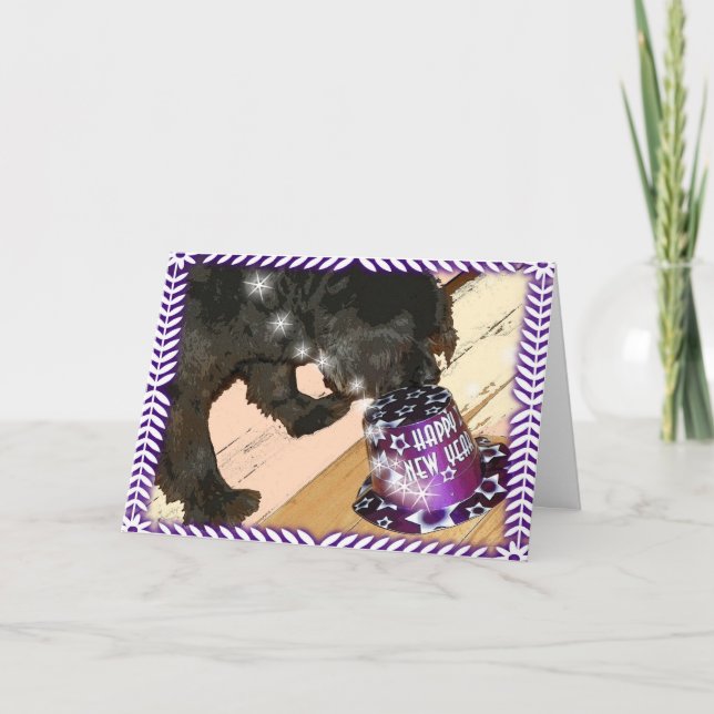 Newfoundland Dog Greeting Card (Front)