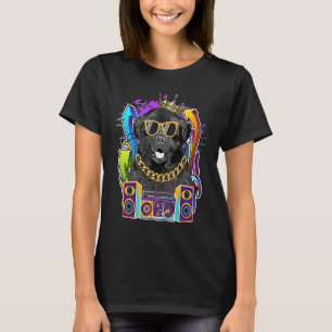 Newfoundland Dog Hip Hop 90s Rap Music T-Shirt