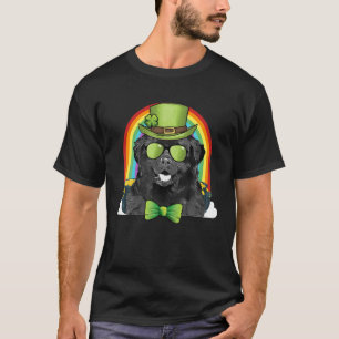 Newfoundland Dog Leprechaun Funny St Patricks Day T-Shirt