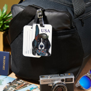 NEWFOUNDLAND DOG LUGGAGE TAG
