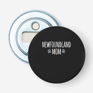 Newfoundland dog mum Dog paws design Bottle Opener