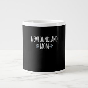 Newfoundland dog mum Dog paws design Large Coffee Mug