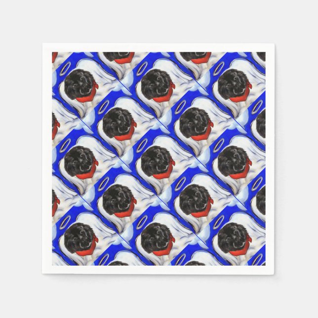Newfoundland Dog Napkin (Front)