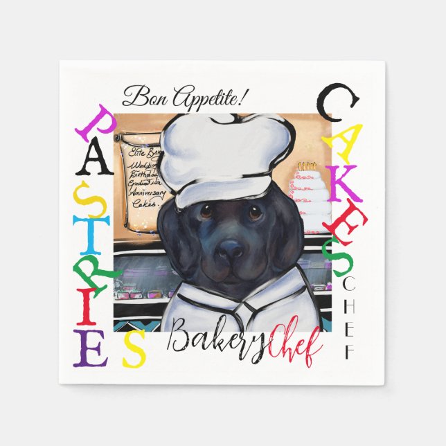 Newfoundland Dog     Napkin (Front)