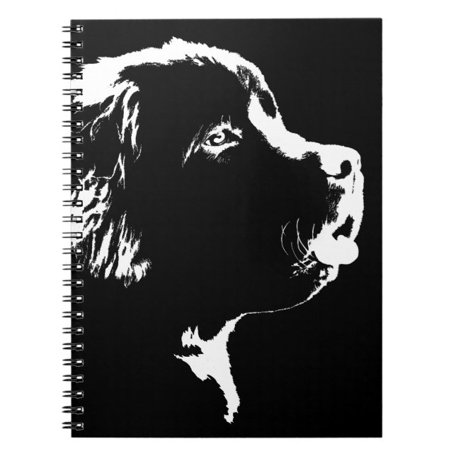 Newfoundland Dog Notebook Puppy Dog Journal Book (Front)