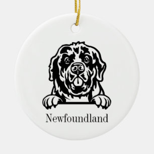 Newfoundland dog ornament