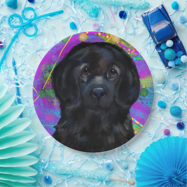 Newfoundland Dog   Paper Plate (Party)