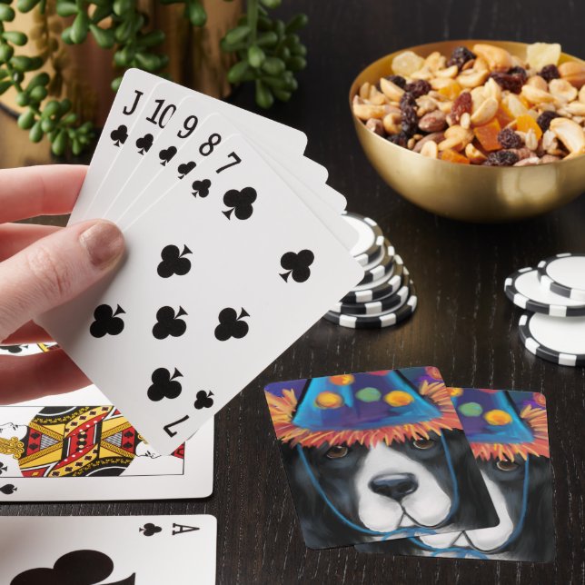 Newfoundland Dog Playing Cards (In Situ)