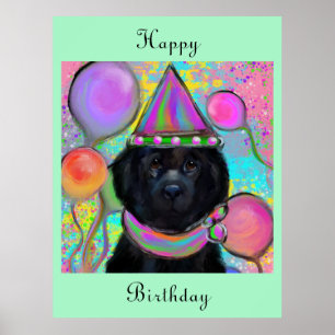Newfoundland Dog Poster