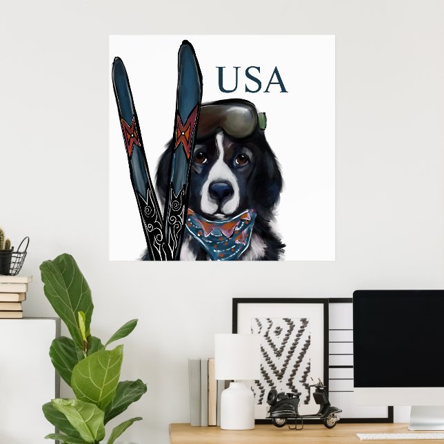 NEWFOUNDLAND DOG  POSTER (Home Office)