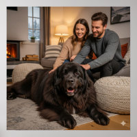 Newfoundland Dog Relaxing