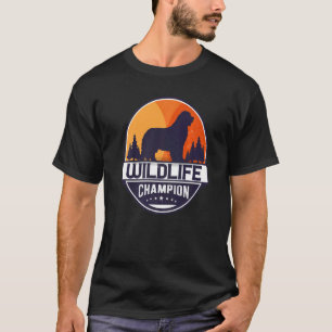 Newfoundland Dog Retro 6 T-Shirt