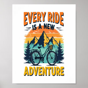 Newfoundland Dog Rider Poster