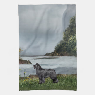 Newfoundland Dog River Valley Kitchen Towel