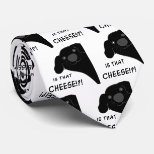 Newfoundland Dog Side Peeking Black Is That Cheese Tie