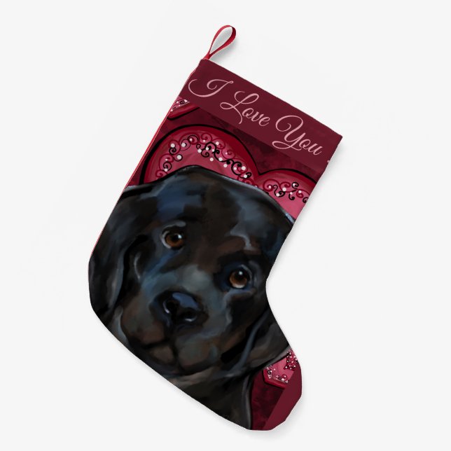 Newfoundland Dog   Small Christmas Stocking (Front (Hanging))
