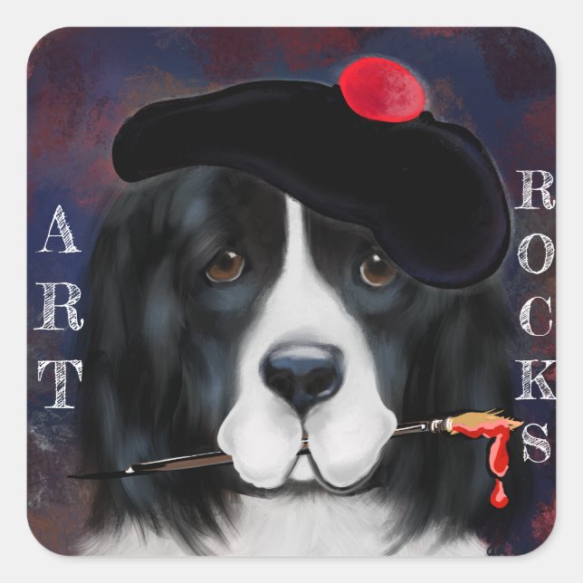 Newfoundland Dog Square Sticker (Front)