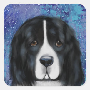 Newfoundland Dog Square Sticker