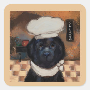 Newfoundland Dog Square Sticker
