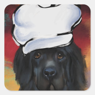 Newfoundland Dog Square Sticker