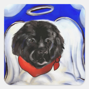 Newfoundland Dog Square Sticker