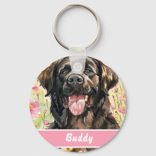 Newfoundland Dog Tag – Custom Info Key Ring