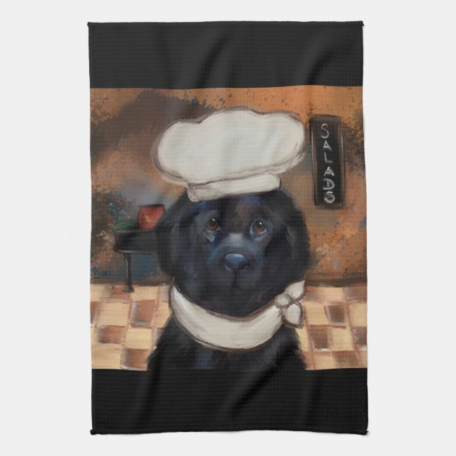 Newfoundland Dog      Tea Towel (Vertical)