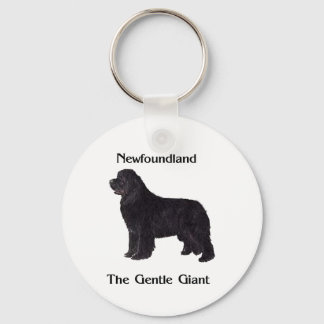 Newfoundland Dog The Gentle Giant Key Ring