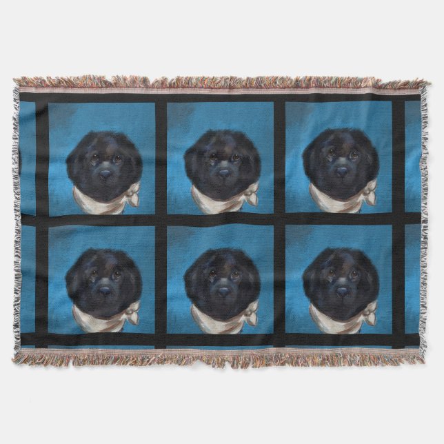 Newfoundland Dog               Throw Blanket (Front)