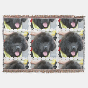 Newfoundland Dog Throw Blanket