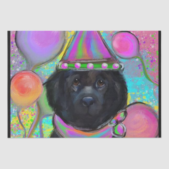 Newfoundland Dog        Tissue Paper (Front)