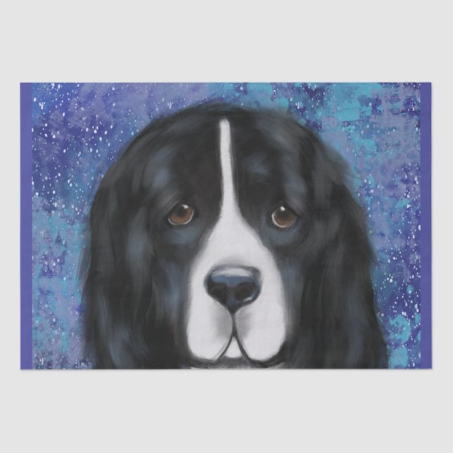 Newfoundland Dog Tissue Paper (Front)