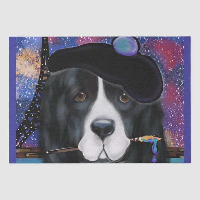 Newfoundland Dog Tissue Paper (Front)