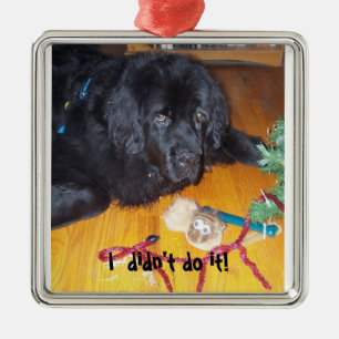 Newfoundland dog tree ornamnet metal tree decoration