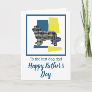 Newfoundland Dog TriColour Father’s Day Card