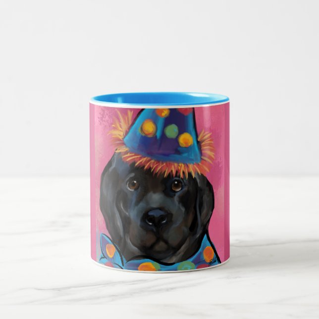 Newfoundland Dog       Two-Tone Coffee Mug (Center)