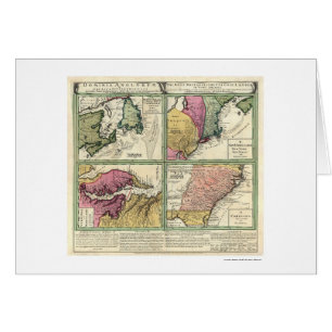 Newfoundland & East Coast Map 1760