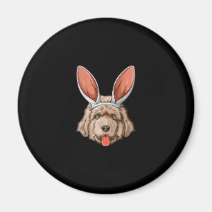 Newfoundland easter bunny ears dog gift magnet