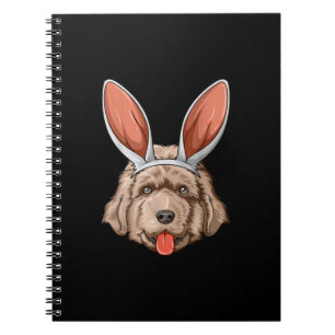 Newfoundland easter   bunny ears dog gift notebook