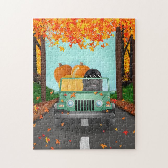 Newfoundland Fall Pumpkin  Jigsaw Puzzle (Vertical)
