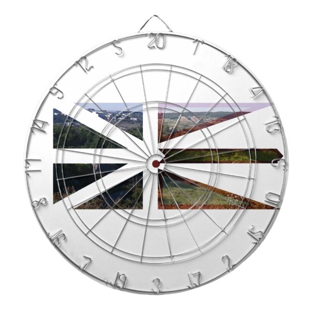 Newfoundland Flag Dartboard (Front)