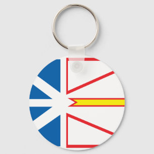 Newfoundland flag key ring