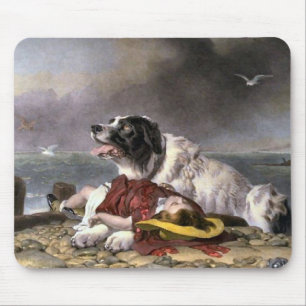 Newfoundland Gifts Landseer Saved Mouse Pad