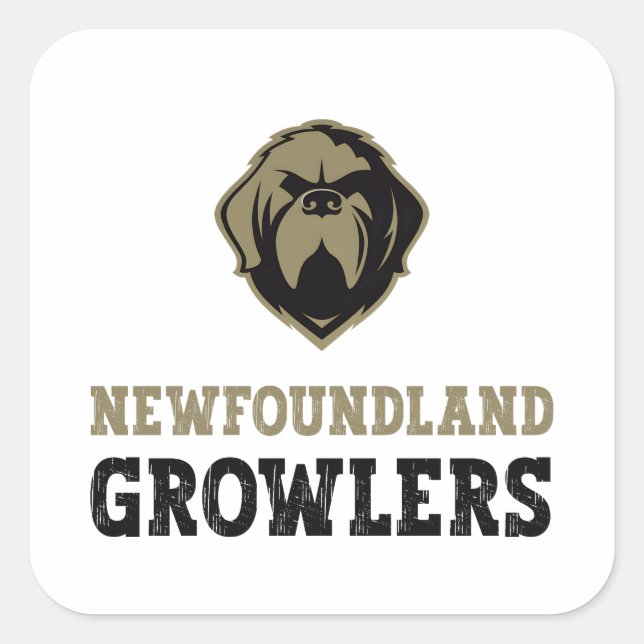  Newfoundland Growlers - The  Newfoundland Growler Square Sticker (Front)