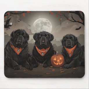 Newfoundland Halloween Spooky Mouse Pad