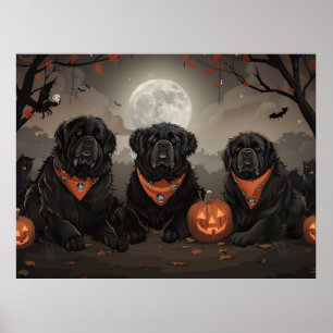 Newfoundland Halloween Spooky Poster