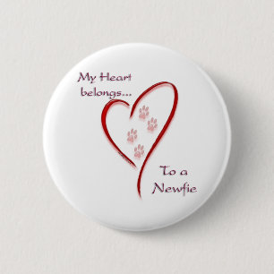 Newfoundland Heart Belongs - Button
